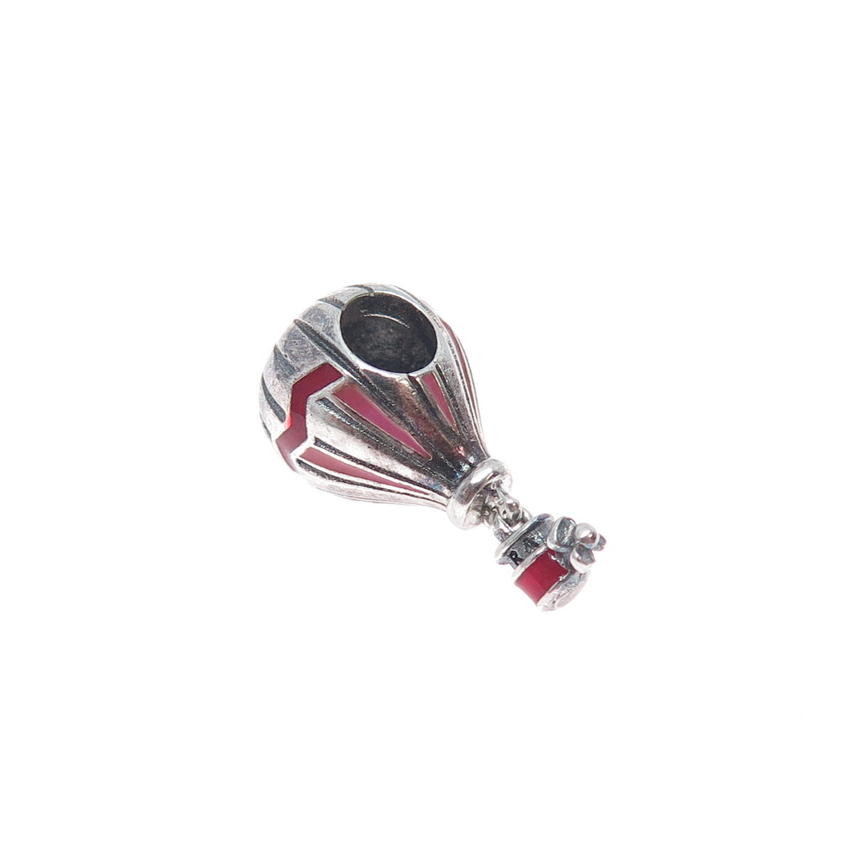 PANDORA 925 Sterling Silver Enamel Air Balloon Dangle Charm
