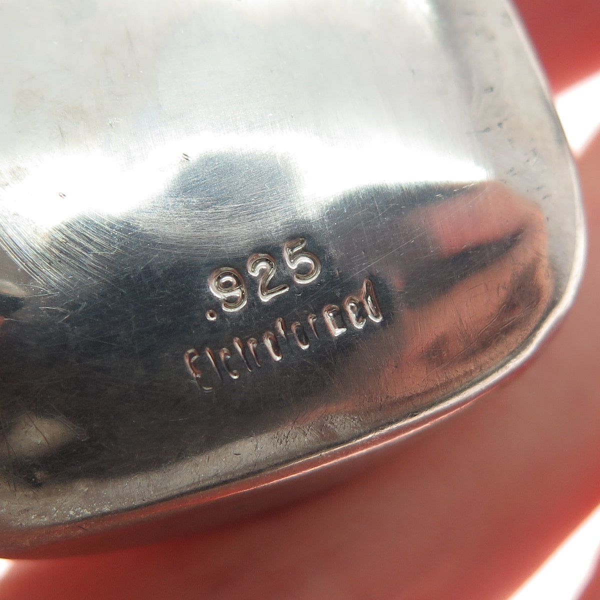 FREDERIC JEAN DUCLOS 925 Sterling Silver Vintage Modernist Clip On Earrings