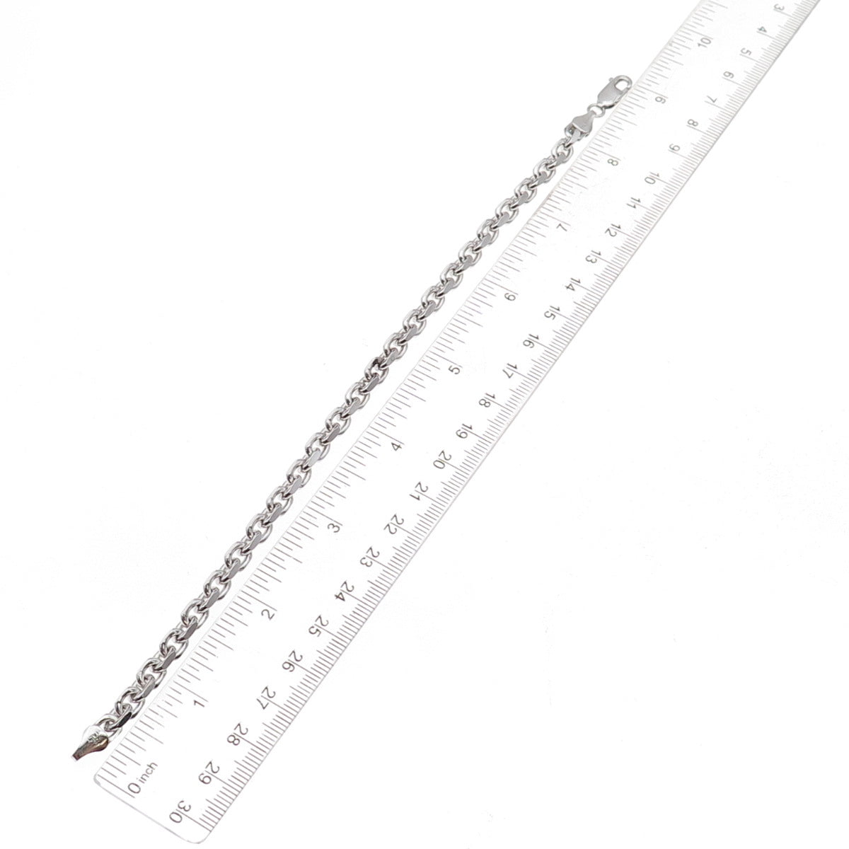 Karizia Spa KA-1772 925 Sterling Silver Italy Cable Link Bracelet 8.5"