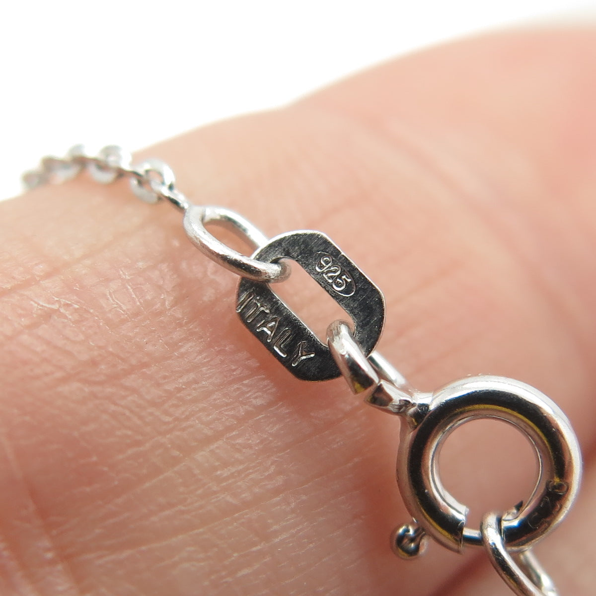 925 Sterling Silver Real Pearl & Baguette-Cut C Z Cable Chain Necklace 16"