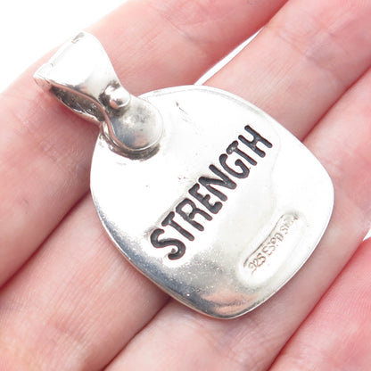 ESPO SIG Joseph Esposito Sterling Silver Vintage Strength Tree of Life Pendant