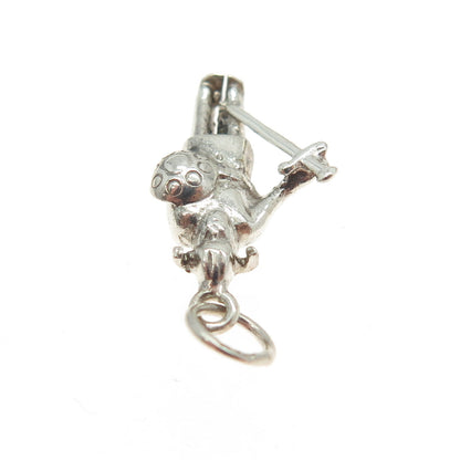 830S Silver Vintage Scandinavian Viking Warrior Charm Pendant