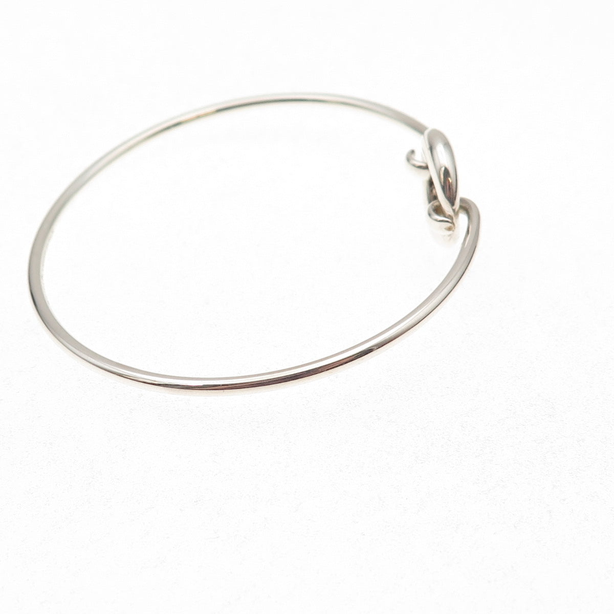 Tiffany & Co. Elsa Peretti 925 Sterling Vintage Sevillana O Bangle Bracelet 6"