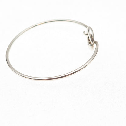 Tiffany & Co. Elsa Peretti 925 Sterling Vintage Sevillana O Bangle Bracelet 6"