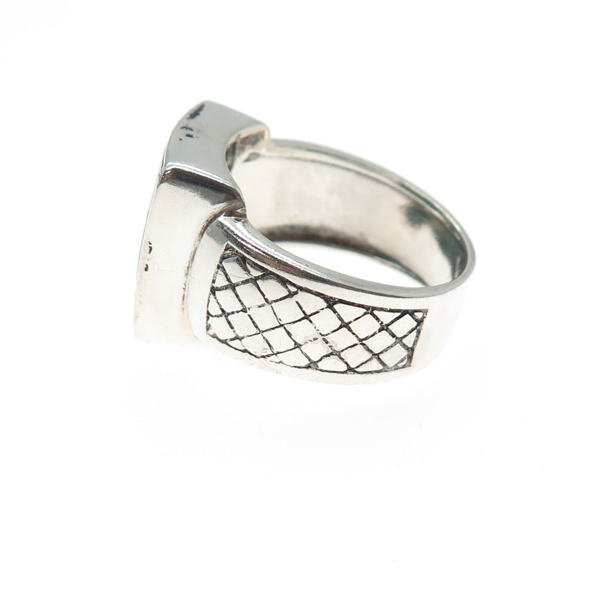 PHLD PlayHardLookDope 925 Sterling Silver Real Malachite Ring Size 12.5