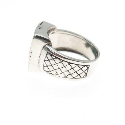 PHLD PlayHardLookDope 925 Sterling Silver Real Malachite Ring Size 12.5