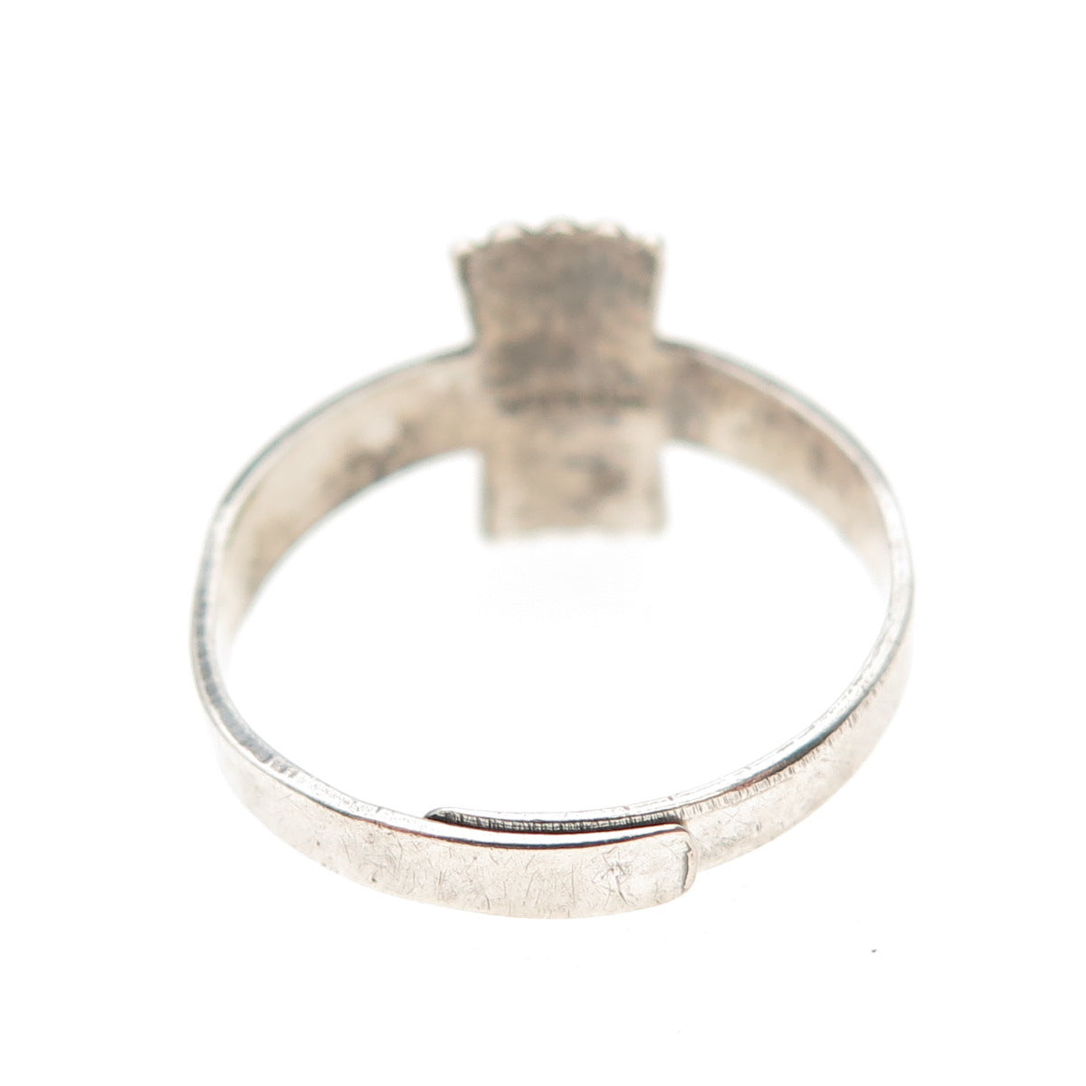 Wood Gatherer 925 Sterling Silver Vintage Campfire Girls Oxidized Ring Size 7