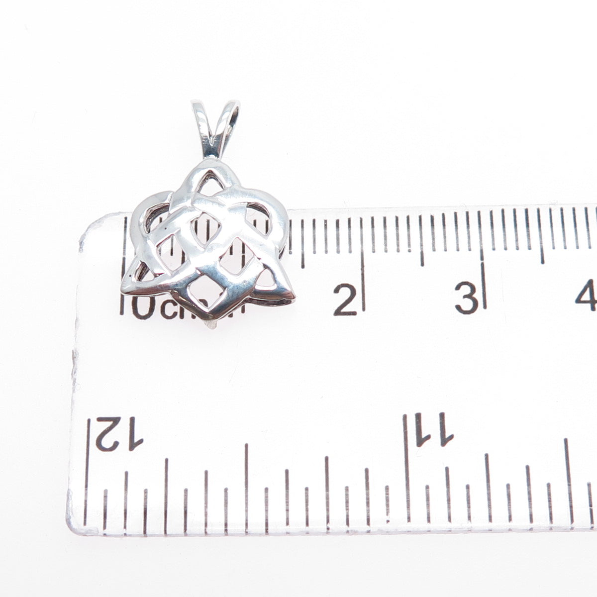 925 Sterling Silver Vintage Celtic Knot Minimalist Charm Pendant