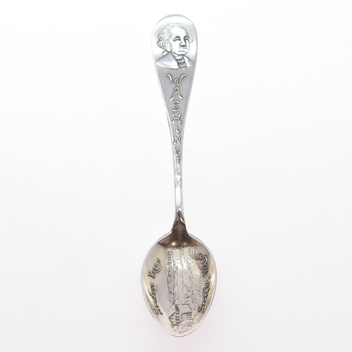 JOSEPH MAYER Sterling Antique Art Deco Washington States & Cities Coffee Spoon