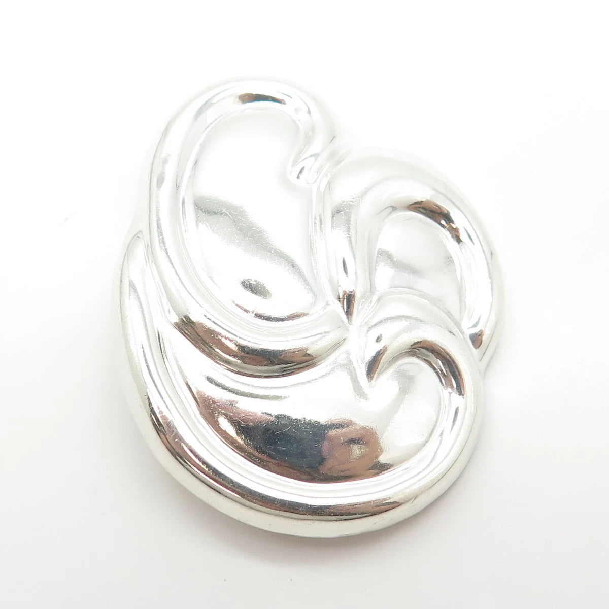 925 Sterling Silver Vintage Mexico Modernist Pin Brooch
