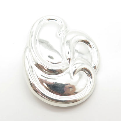 925 Sterling Silver Vintage Mexico Modernist Pin Brooch