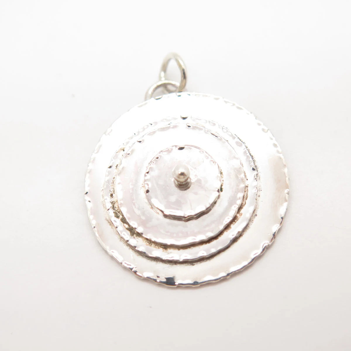 925 Sterling Silver Vintage Modernist Pendant