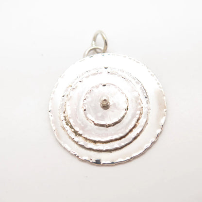 925 Sterling Silver Vintage Modernist Pendant