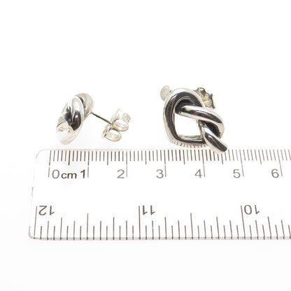 MMA Metropolitan Museum of Art 925 Sterling Silver Vintage Heart Knot Earrings