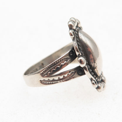 Bell Trading Post Old Pawn 925 Sterling Silver Vintage Southwestern Ring Size 5