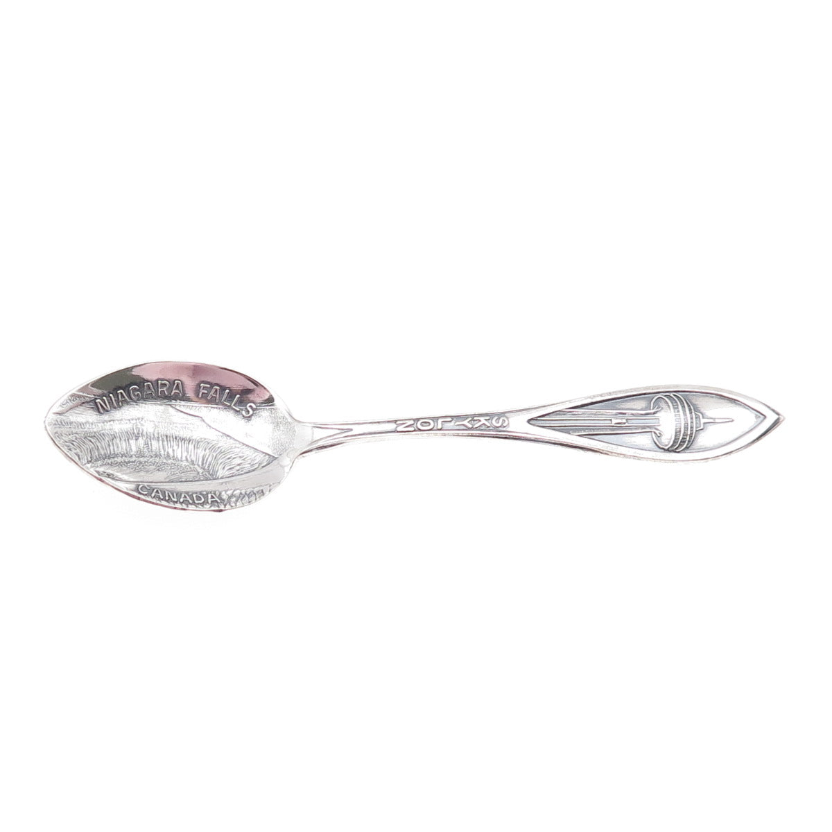 Breadner & Co Sterling Silver Antique Art Deco Skylon Niagara Falls Coffee Spoon