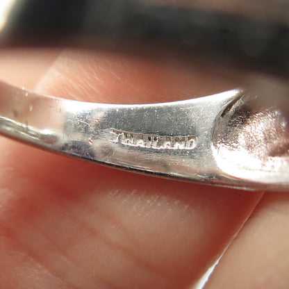 925 Sterling Silver Blue C Z Ring Size 8