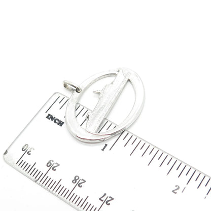 925 Sterling Silver Vintage Liner Ship Pendant