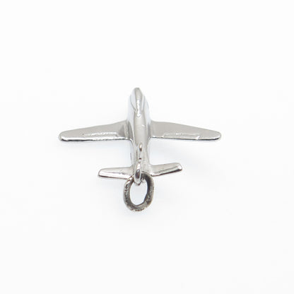 GRIFFITH & SONS CO. 925 Sterling Silver Vintage Aircraft 3D Charm Pendant