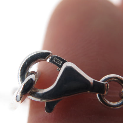 HAGIT GORALI 925 Sterling Silver Vintage Israel Modernist Chain Necklace 20"