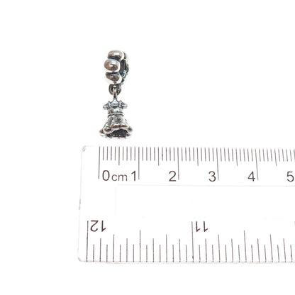 PANDORA 925 Sterling Silver Party Girl Dress Dangle Slide Charm