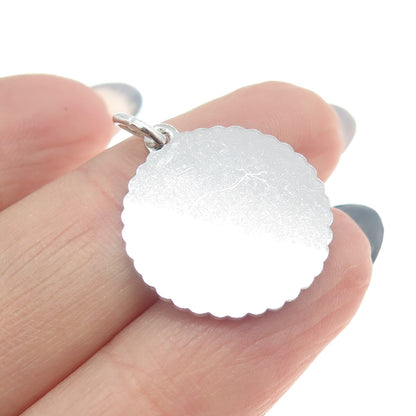 925 Sterling Silver Vintage "Adoralle 10" Charm Pendant