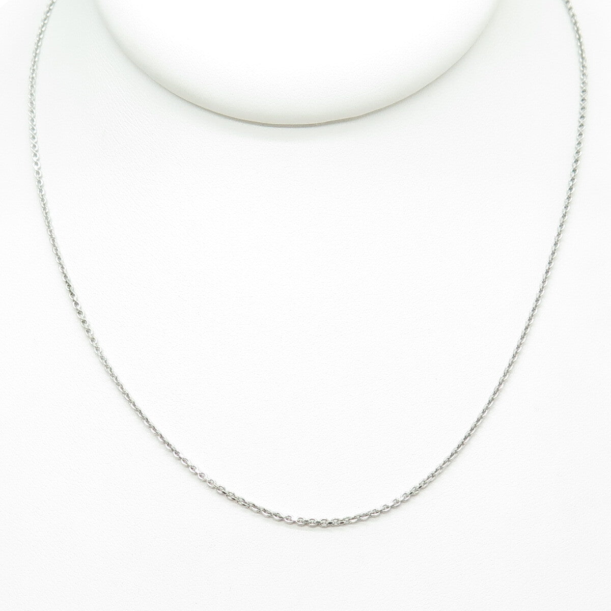 925 Sterling Silver Italy Cable Chain Necklace 18"