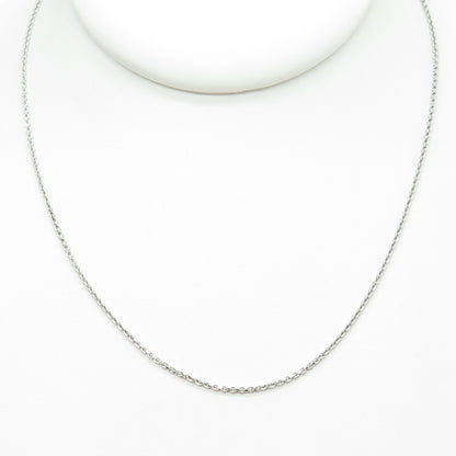 925 Sterling Silver Italy Cable Chain Necklace 18"