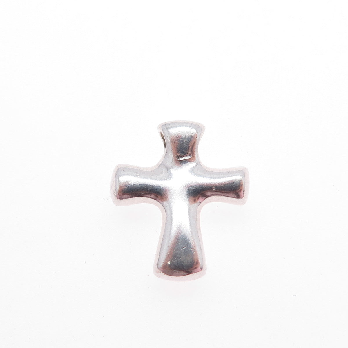 MARRA 925 Sterling Silver Vintage Cross Mini Slide Charm Pendant