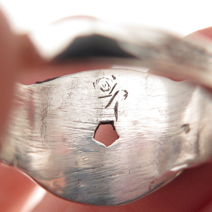 925 Sterling Silver Vintage Multi-Faith Pentagram Oxidized Ring Size 10