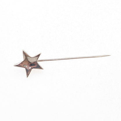 Alwand Vahan 925 Sterling Silver Vintage Star Lapel Pin