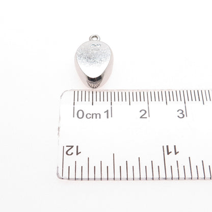 925 Sterling Silver Vintage Baby Potty Minimalist 3D Charm Pendant