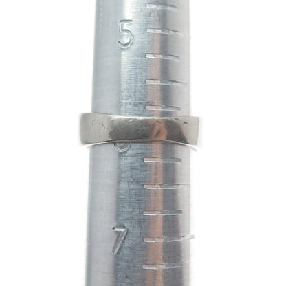 925 Sterling Silver Vintage Round-Cut C Z Oxidized Ring Size 6