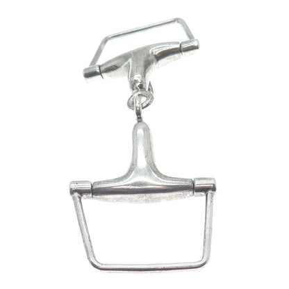 PAT AREIAS 925 Sterling Silver Vintage Snaffle Bit Belt Buckle