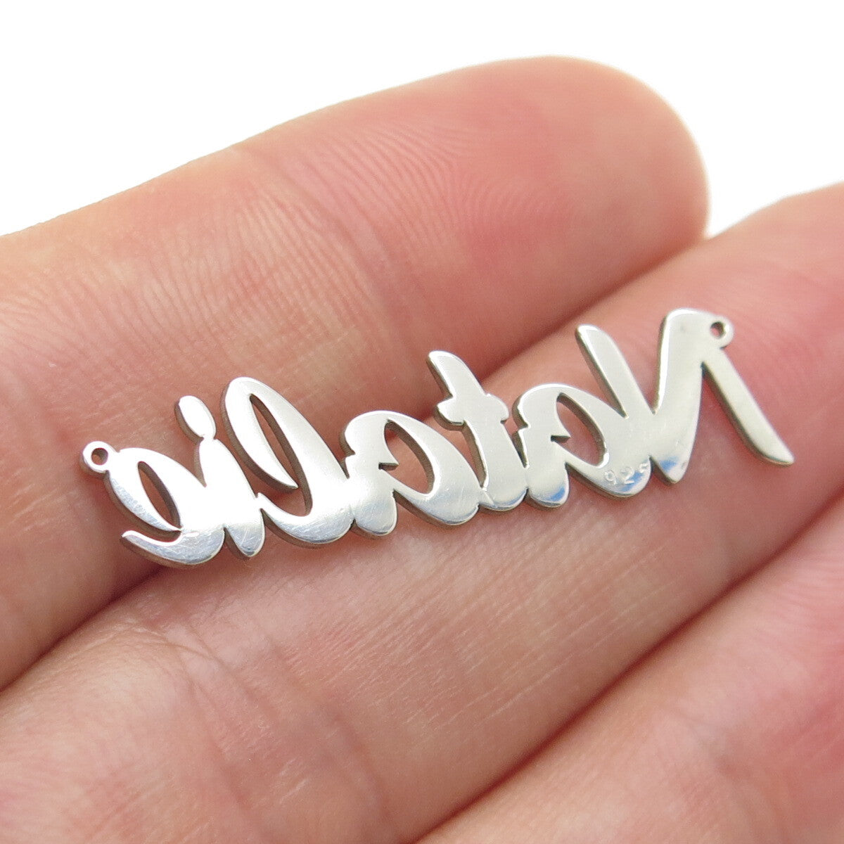 925 Sterling Silver "Natalie" Personalized Centerpiece Pendant