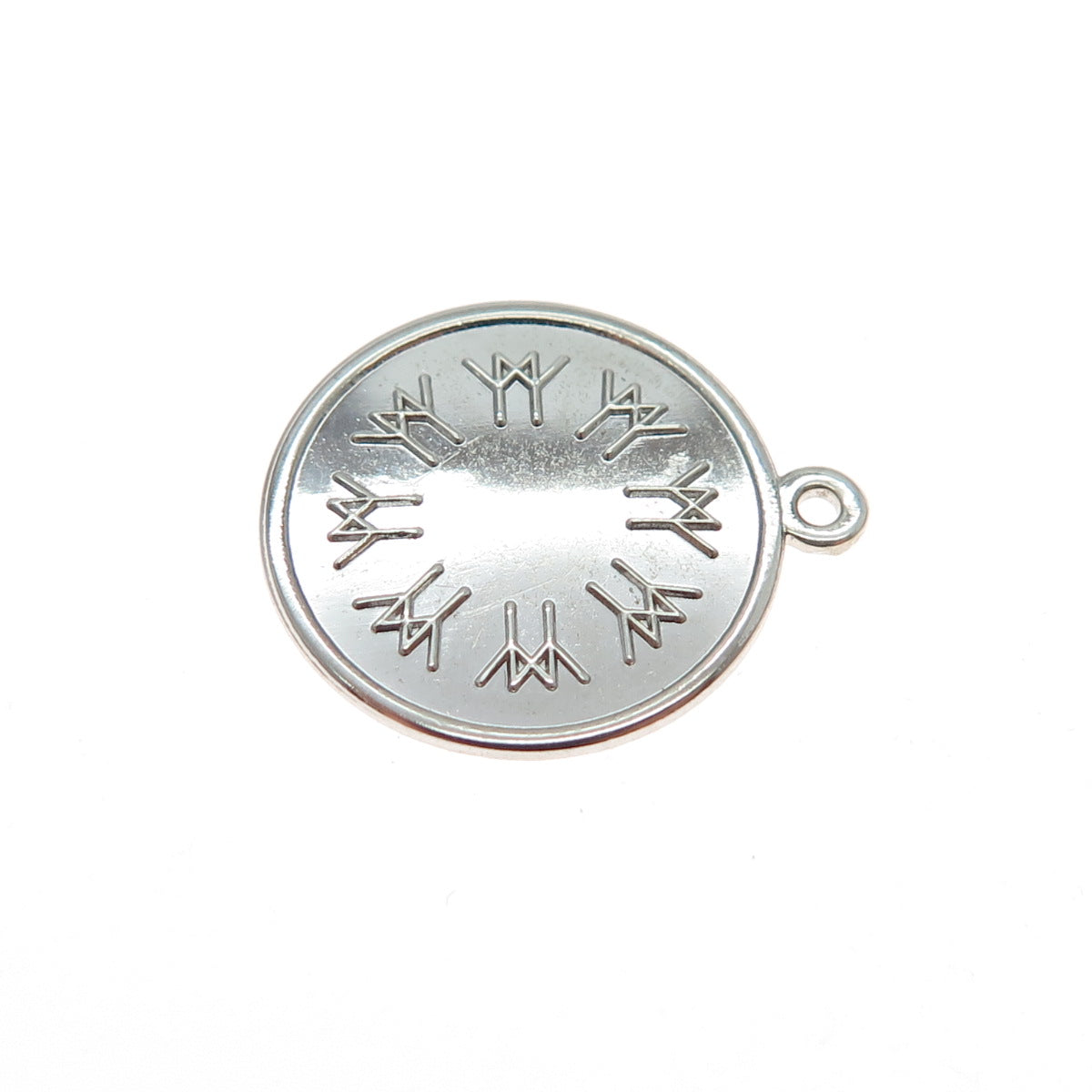 925 Sterling Silver Vintage 1967 ISJC Expo Friendship Minimalist Charm Pendant