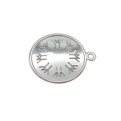 925 Sterling Silver Vintage 1967 ISJC Expo Friendship Minimalist Charm Pendant