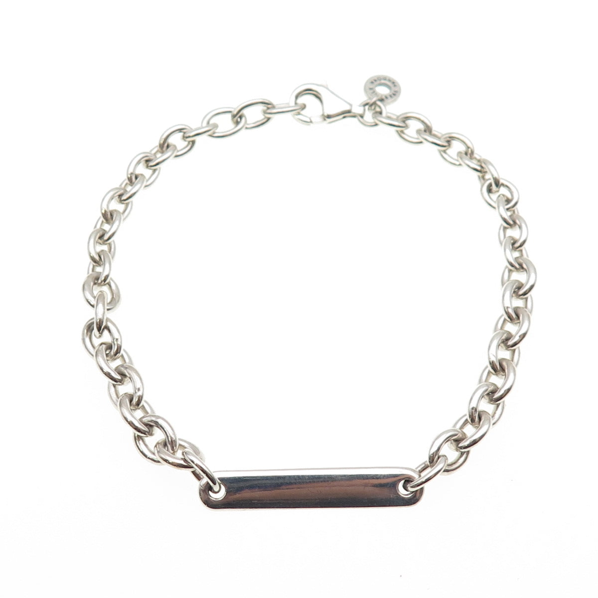 PANDORA 925 Sterling Silver Cable Link ID Bracelet 7"