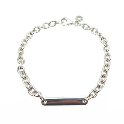 PANDORA 925 Sterling Silver Cable Link ID Bracelet 7"