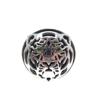 MICHAEL VALITUTTI Gems En Vogue Sterling Black Onyx Peridot Tiger Ring Size 7.25