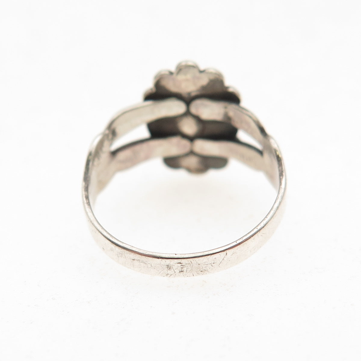 Bell Trading Post Old Pawn 925 Sterling Silver Vintage Turquoise Ring Size 3.25