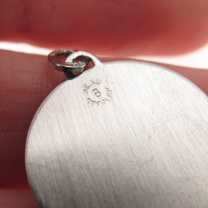 BEAU 925 Sterling Silver Vintage Happy Birthday Cake Mini Charm Pendant