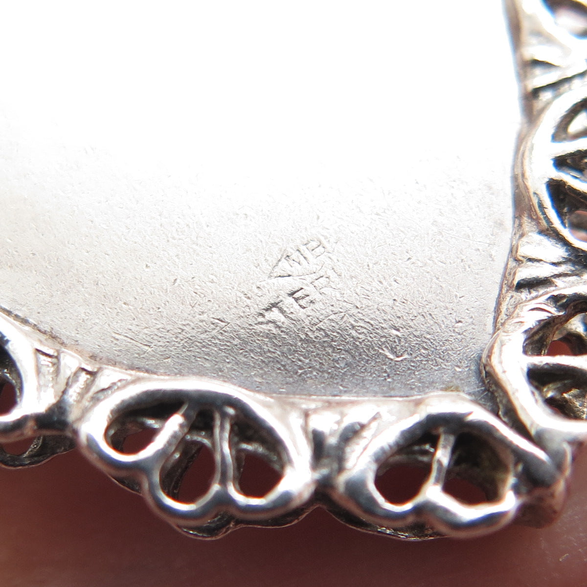 925 Sterling Silver Vintage Happy Birthday Heart Charm Pendant