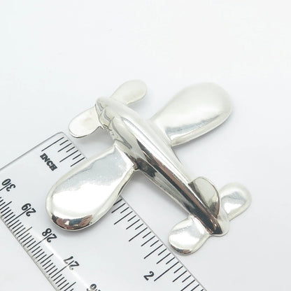 925 Sterling Silver Vintage Mexico Helicopter Pin Brooch