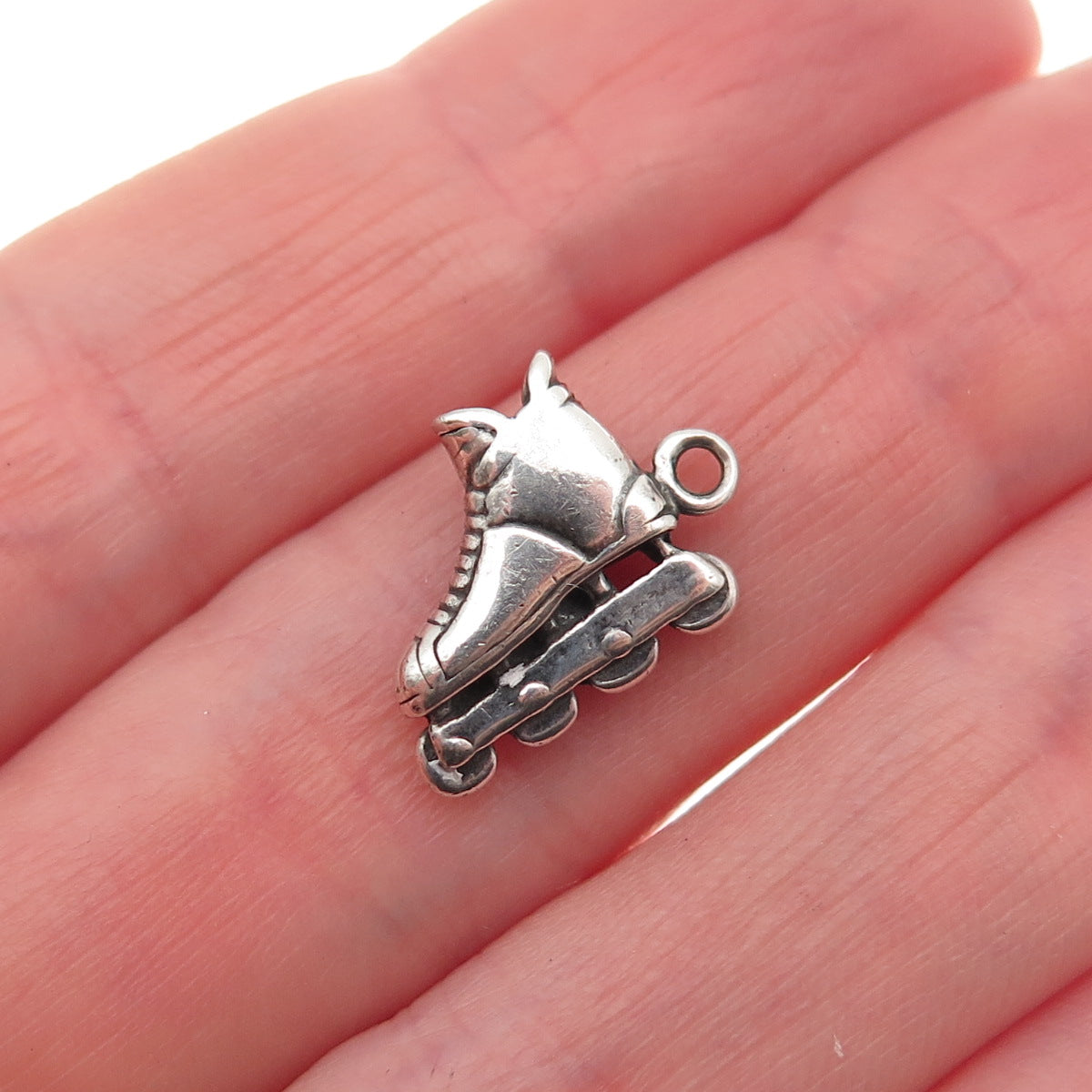 Sunwest 925 Sterling Silver Vintage Rollerblade Skate Mini Charm Pendant
