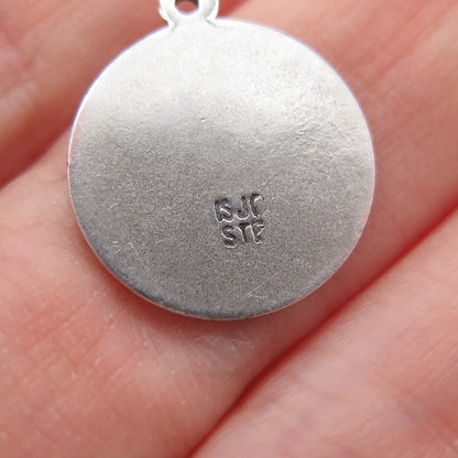 925 Sterling Silver Vintage 1967 ISJC Expo Friendship Minimalist Charm Pendant