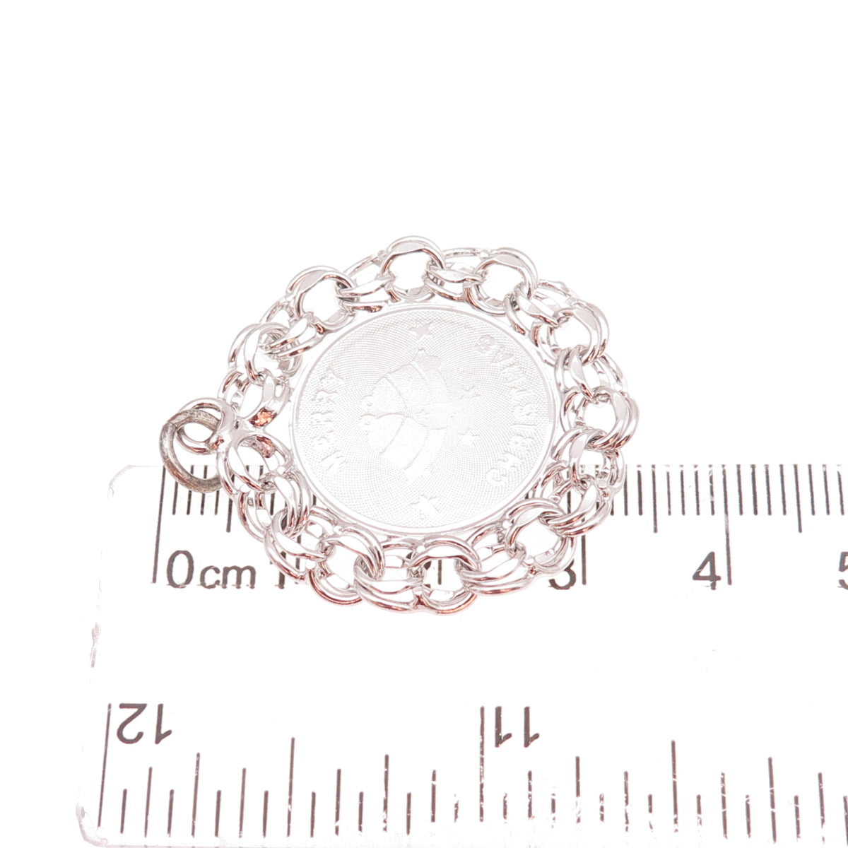American 925 Sterling Silver Vintage Merry Christmas Bells Charm Pendant