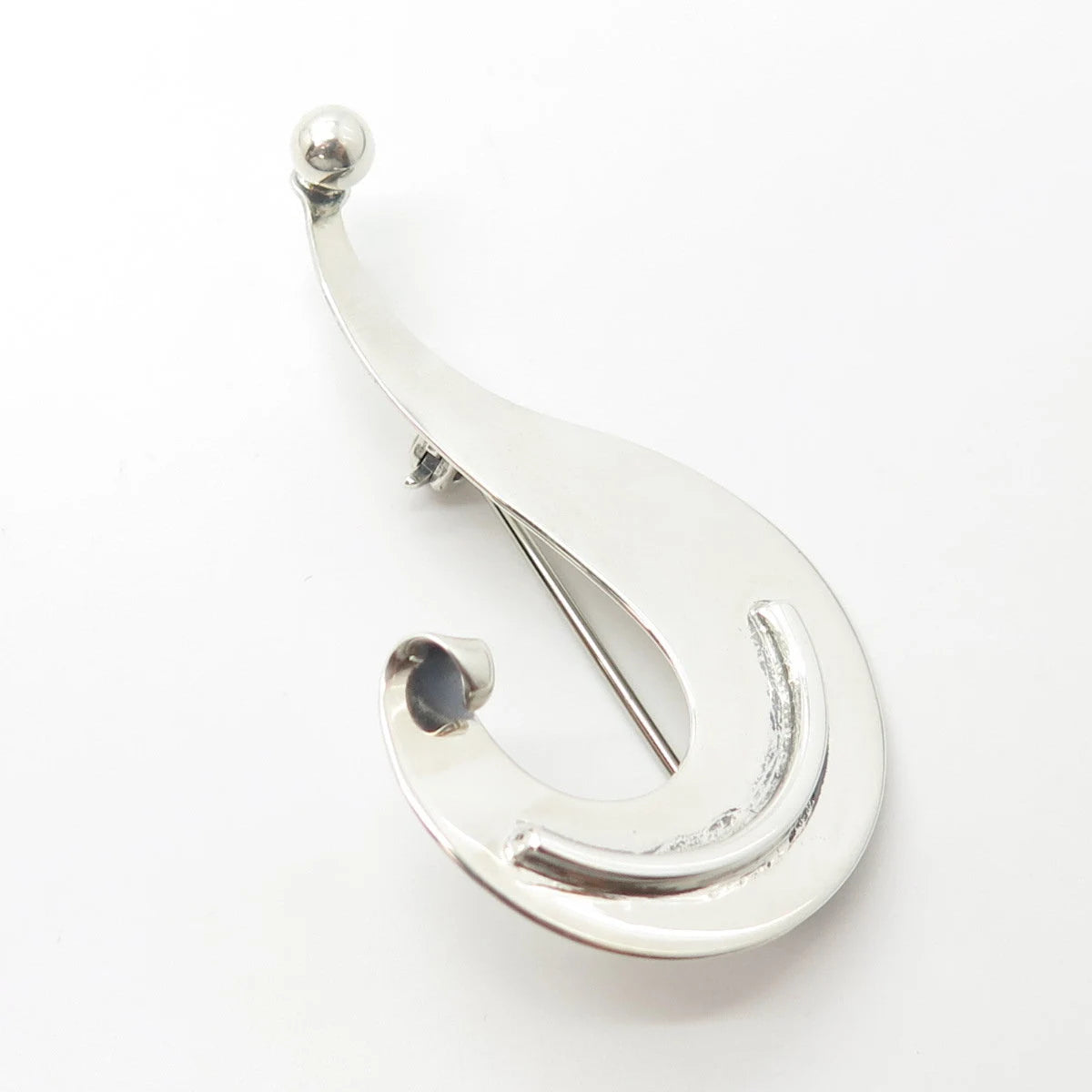 925 Sterling Silver Vintage di Vera Modernist Pin Brooch