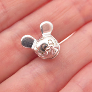DISNEY & CHAMILIA 925 Sterling Silver Mickey Mouse Slide Bead Charm