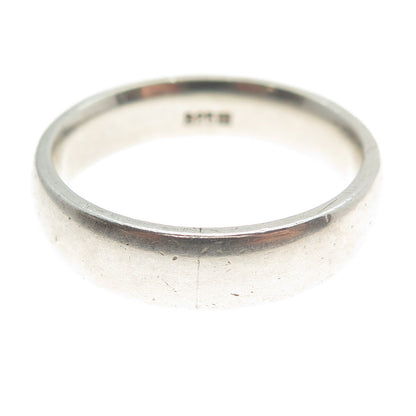 WALDECK JEWELERS Sterling Silver Vintage Classic Wedding Band Ring Size 12.25